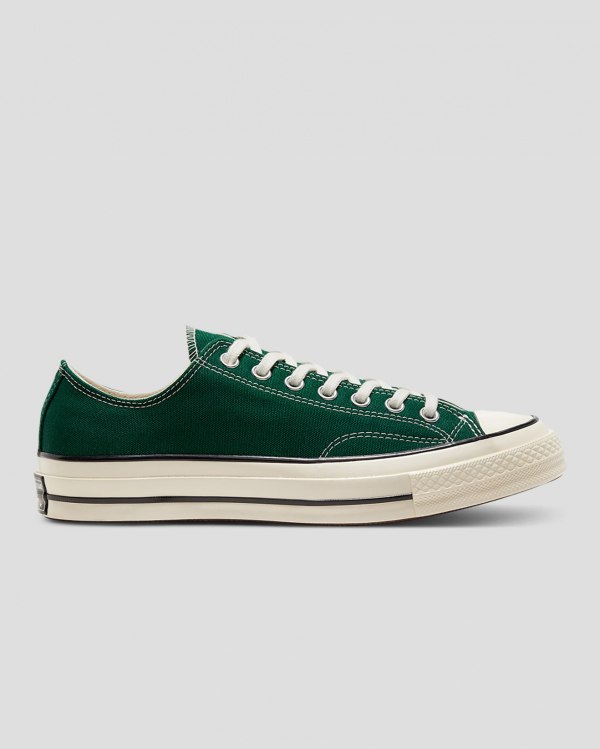 Converse Chuck 70 Organic Canvas Grøn Sko Danmark - Converse Lave Sneakers Herre - 43781SHQN